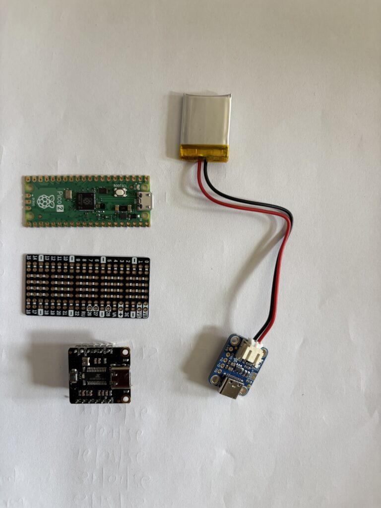 Electronics inside talking ruler.