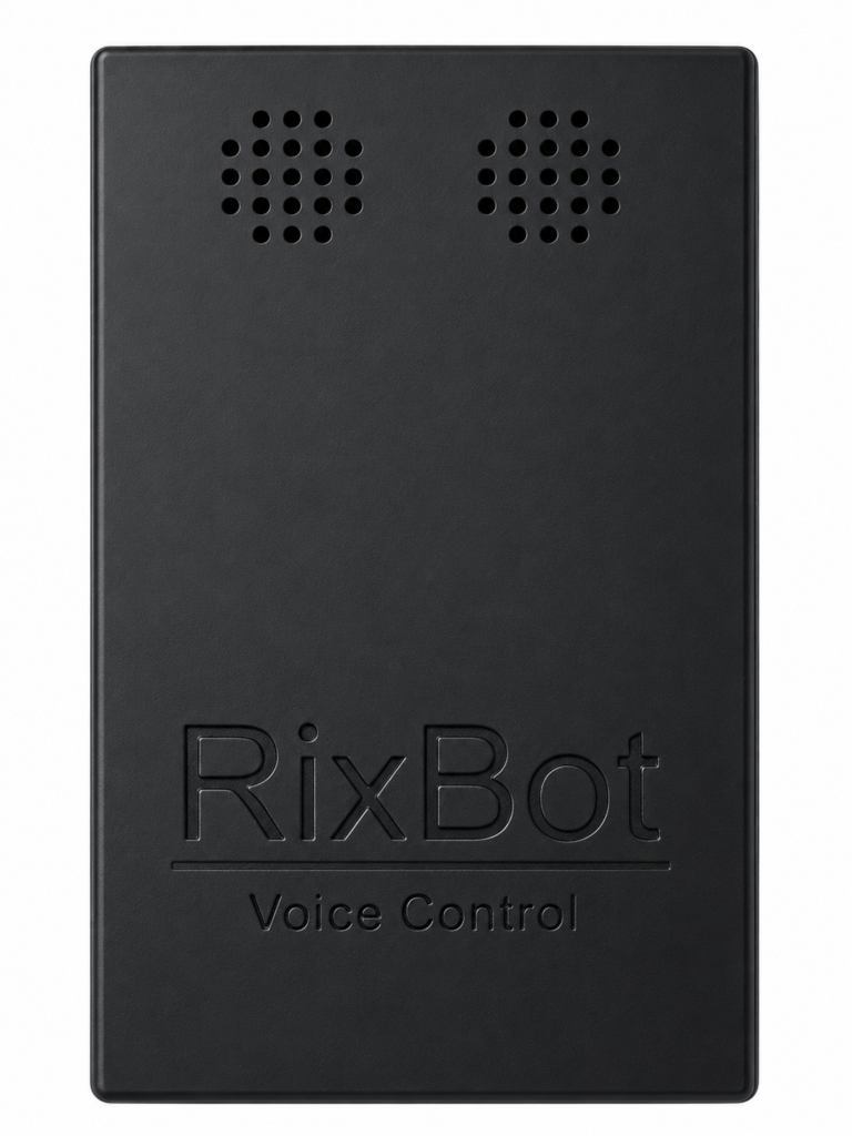 RixBot voice control handheld unit.