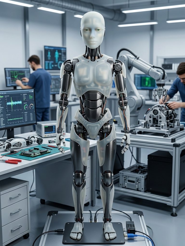 Humanoid robot.
